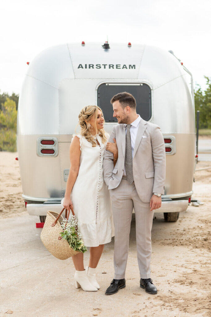 Bridal Beauty Team Styling for Indiana Beach Wedding