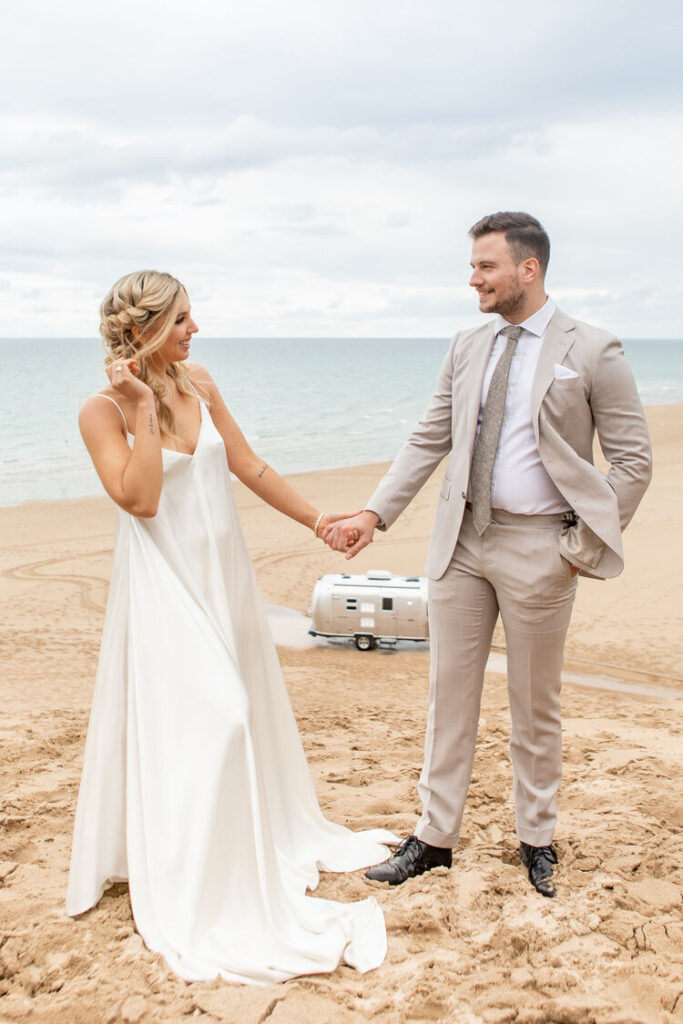 Intimate Beach Elopement Makeup and Hair by Bridal Beauty Team