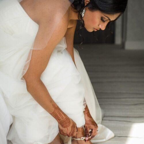 Indian bridal glam makeup and hair
