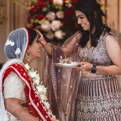 Indian bride and mom hair and makeup