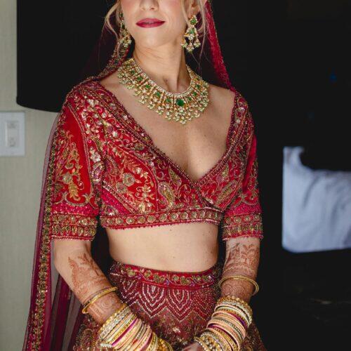 Traditional Maharani bridal makeup look