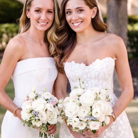Soft waves hairstyle for brides and maids